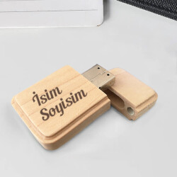 İsme Özel Ahşap Usb Flash Bellek | 32 Gb